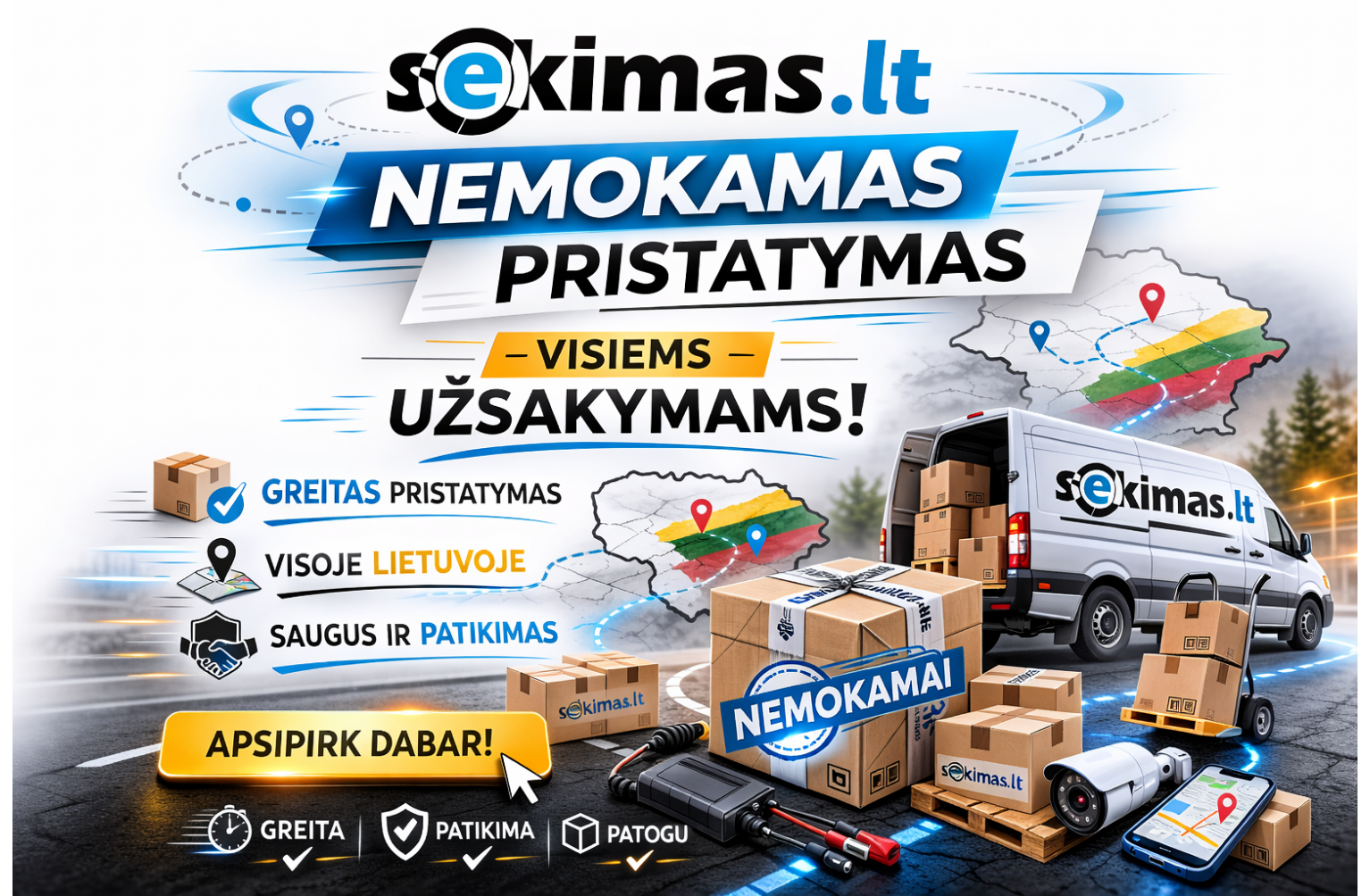 Nemokamas pristatymas