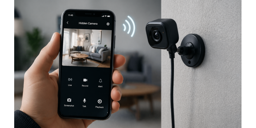 Kaip prijungti slaptą kamerą prie telefono?