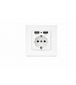 IP kamera paslėpta sienos rozetėje balta